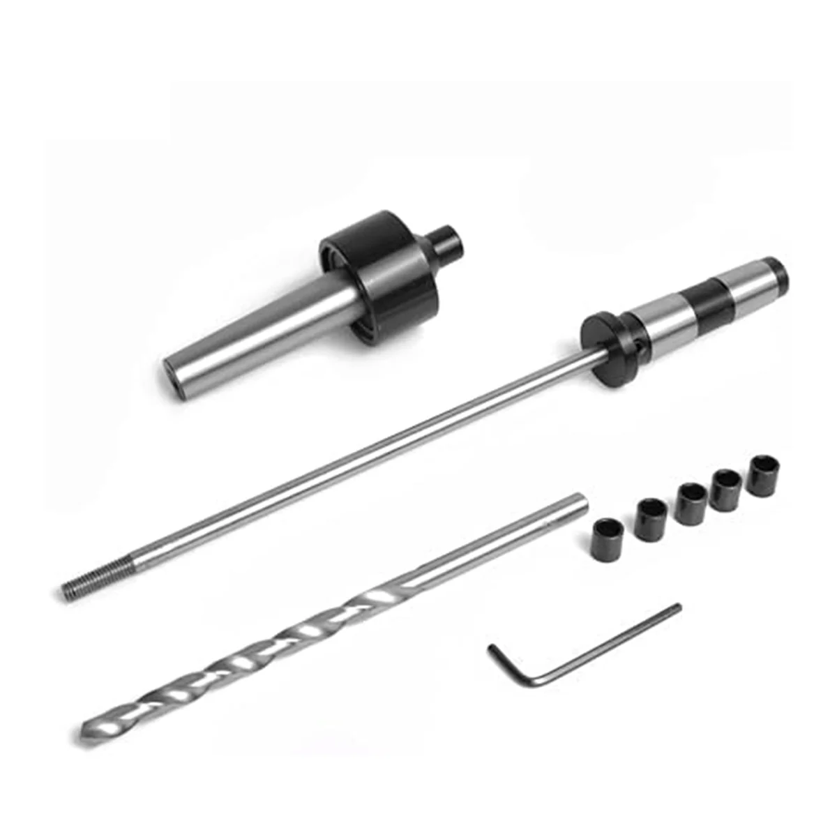 

Pencil Spindle Kit with 5 Bushings, 7mm Drill Bit and Spindle Saver, MT2 for Woodworking