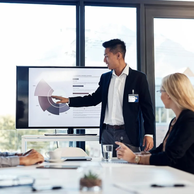 Name Tag with Clip，25 Set of Name Tag Holders and Metal Clips Transparent PVC Horizontal Name Tag ID Card Holder Waterproof ID C