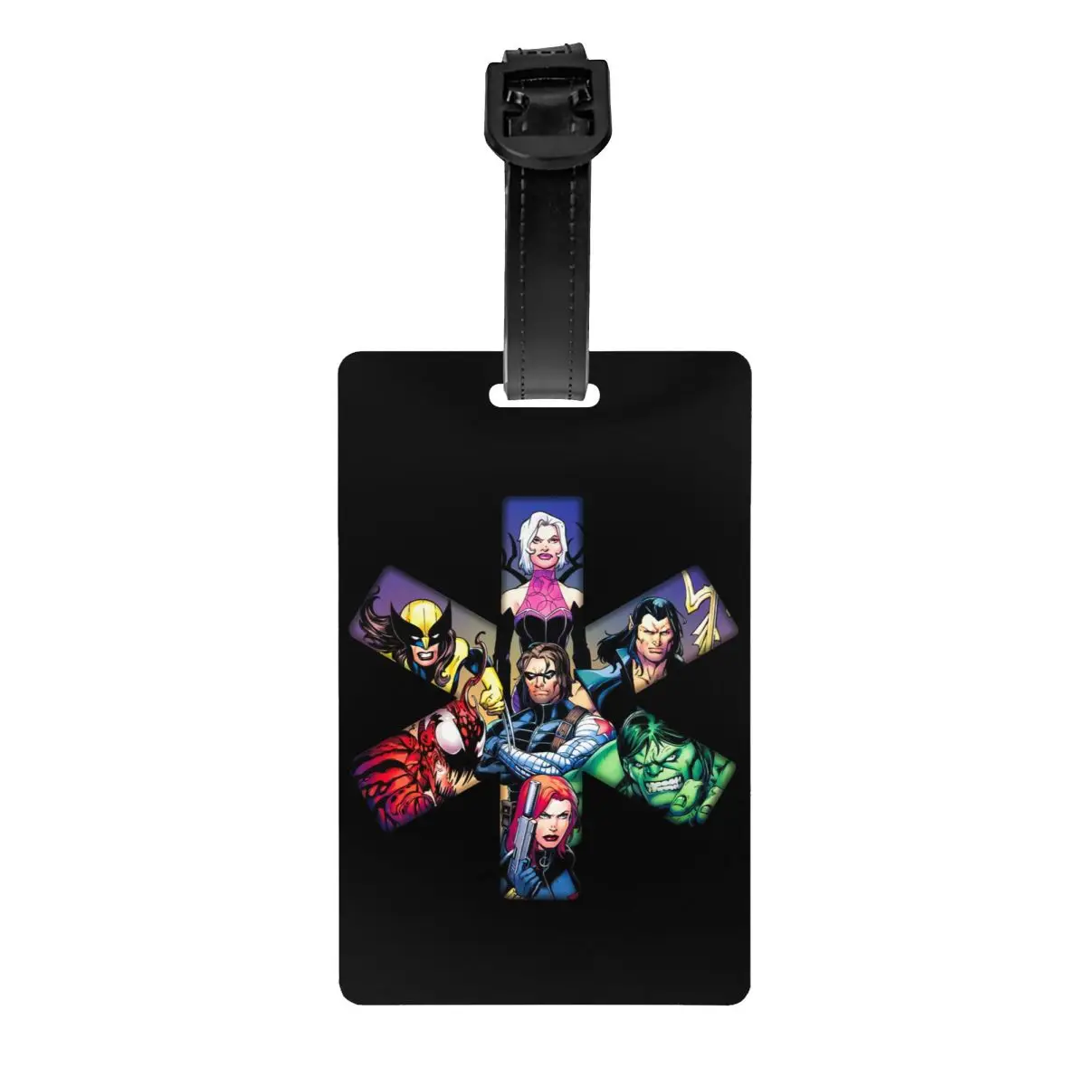 

Багажная бирка Thunderbolt Super Heroes для чемоданов, милые багажные бирки, конфиденциальная обложка, имя, удостоверение личности