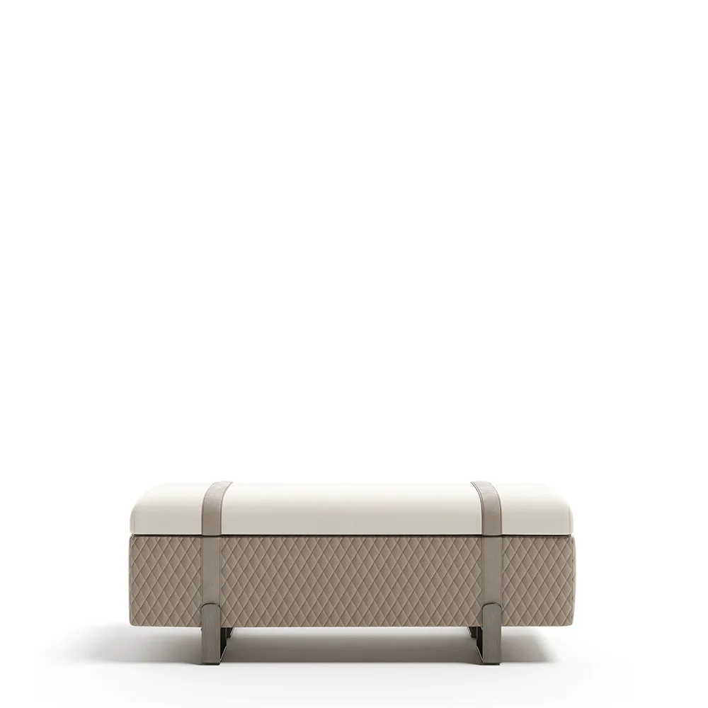 

Stainless steel bedside stool bedroom light luxury storage stool door cloakroom bench