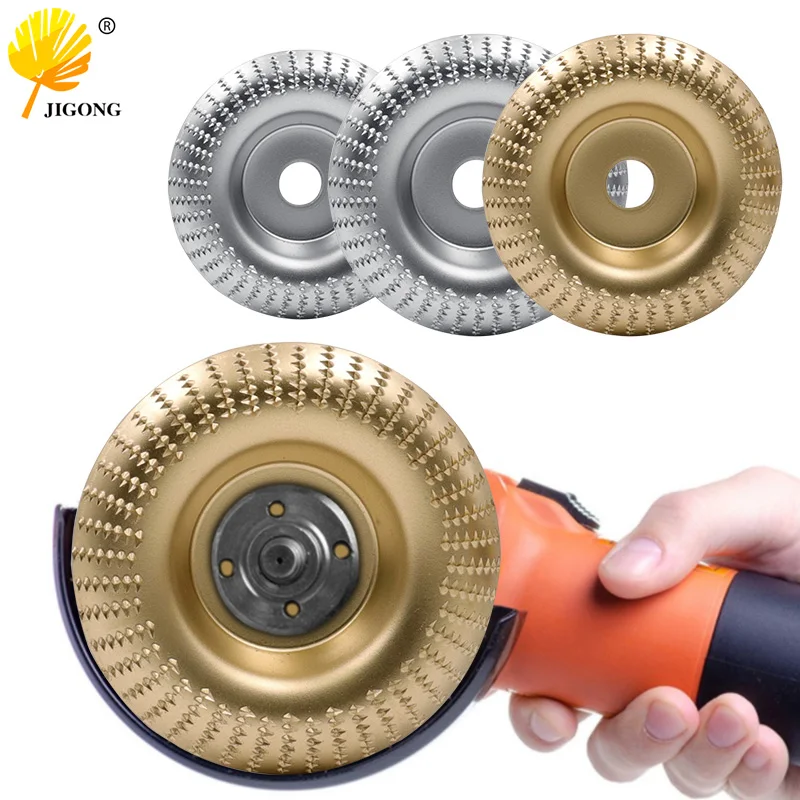 

New Round Disc Angle Grinder Polishing Wheel 22MM Bore Woodworking Shaping Sanding Stab Disc Wood Cutting 110/113/124MM