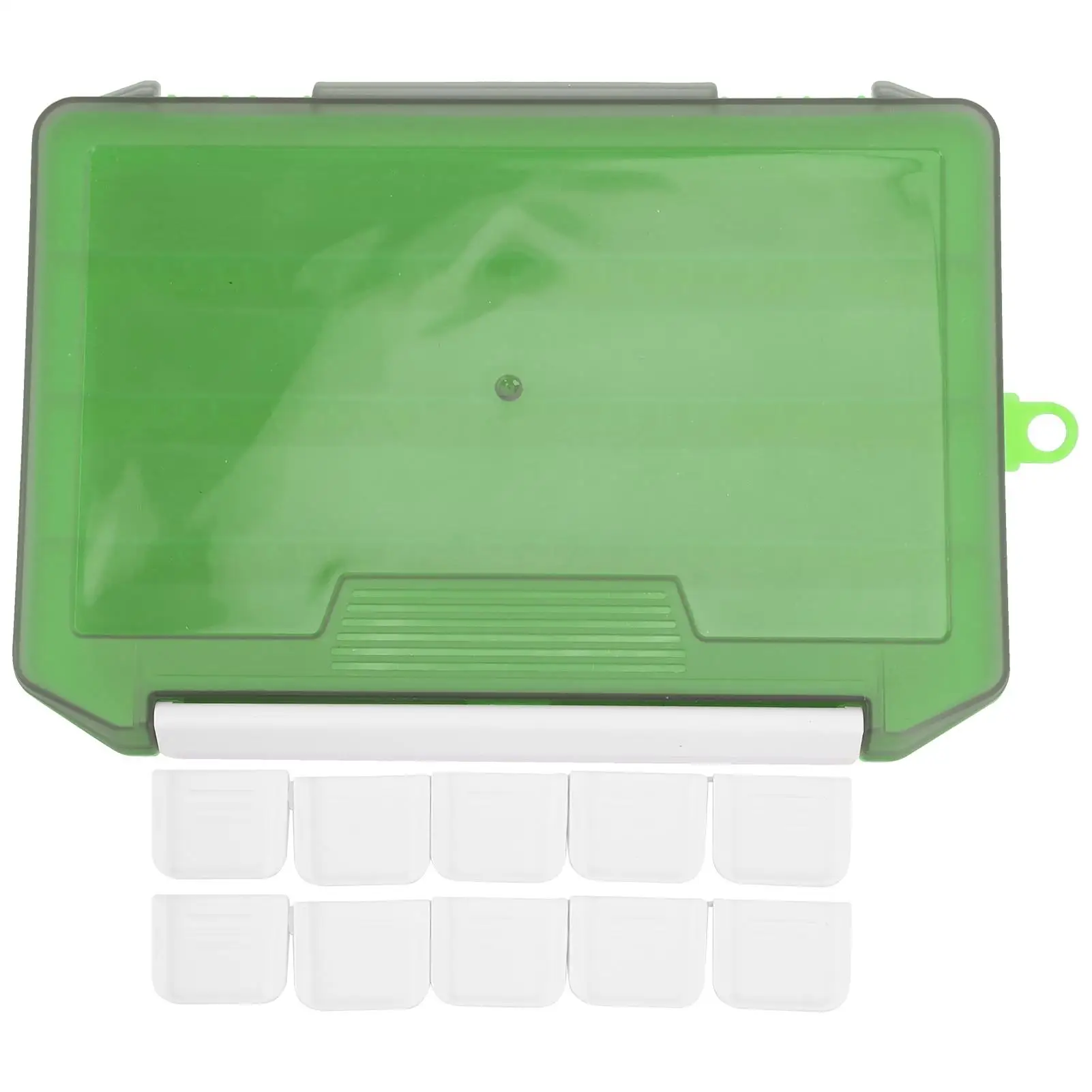 

Multi-Compartment Fishing Tackle Box - Removable Dividers & Lure Storage for Bait Accessories