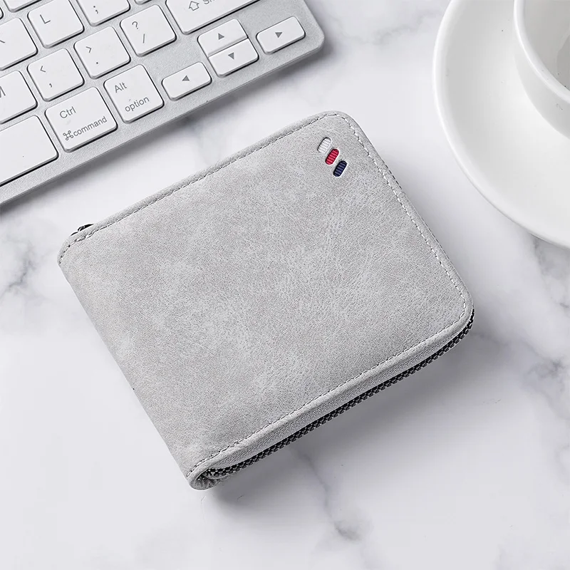 Dompet Unisex WERLLANDS PU Leather Vintage Multi-warna dengan Resleting