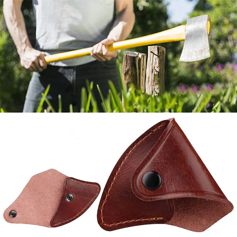 Axe Head Cover Hatchet Sheath Holster Leather Axe Case, Camping Blade Cover, Protector AXE Camping Accessories