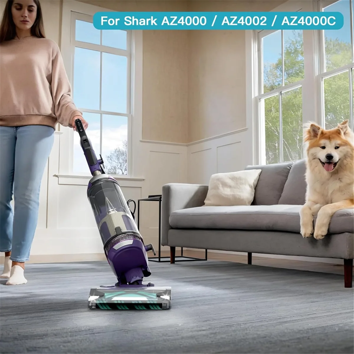مجموعة الملحقات فرشاة الأسطوانة لقطع غيار المكنسة الكهربائية المستقيمة Shark AZ4000 AZ4002 AZ4000C