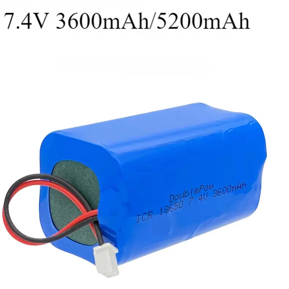 7,4 V 3600/5200 mAh Lithium-Akku, wiederaufladbar, für Elektrowerkzeug/Beleuchtung/Bluetooth-Lautsprecher mit PCB-Schutz 18650
