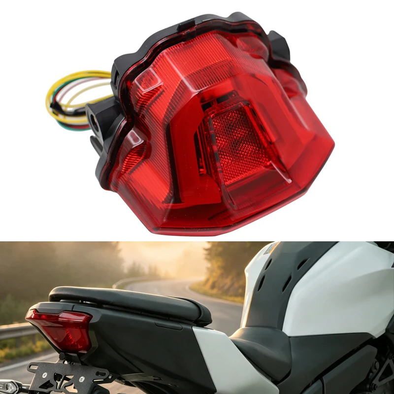 For YAMAHA MT-07 YAMT 2025 Motorcycle LED Tail Light MT07/Y-AMT 2026 Rear Brake Light Stop Lamp Integrated Turn Signal Flasher