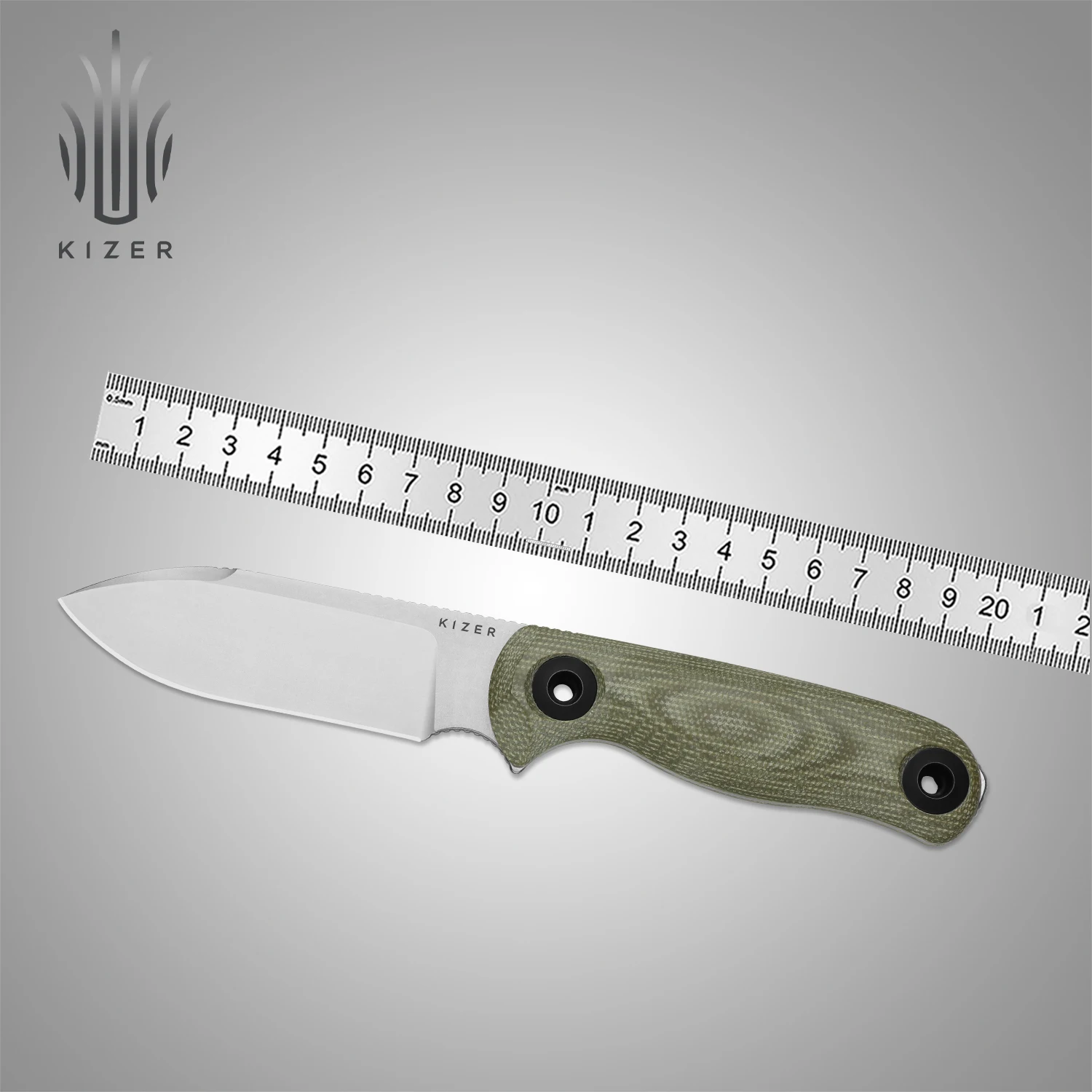 Kizer شفرة مثبتة سكين 1101A1/A2/A3 قطرة الدب فيكس 3 14C28N/1095 شفرة فولاذية G10/ميكارتا مقبض التخييم الصيد السكاكين 2025 جديد