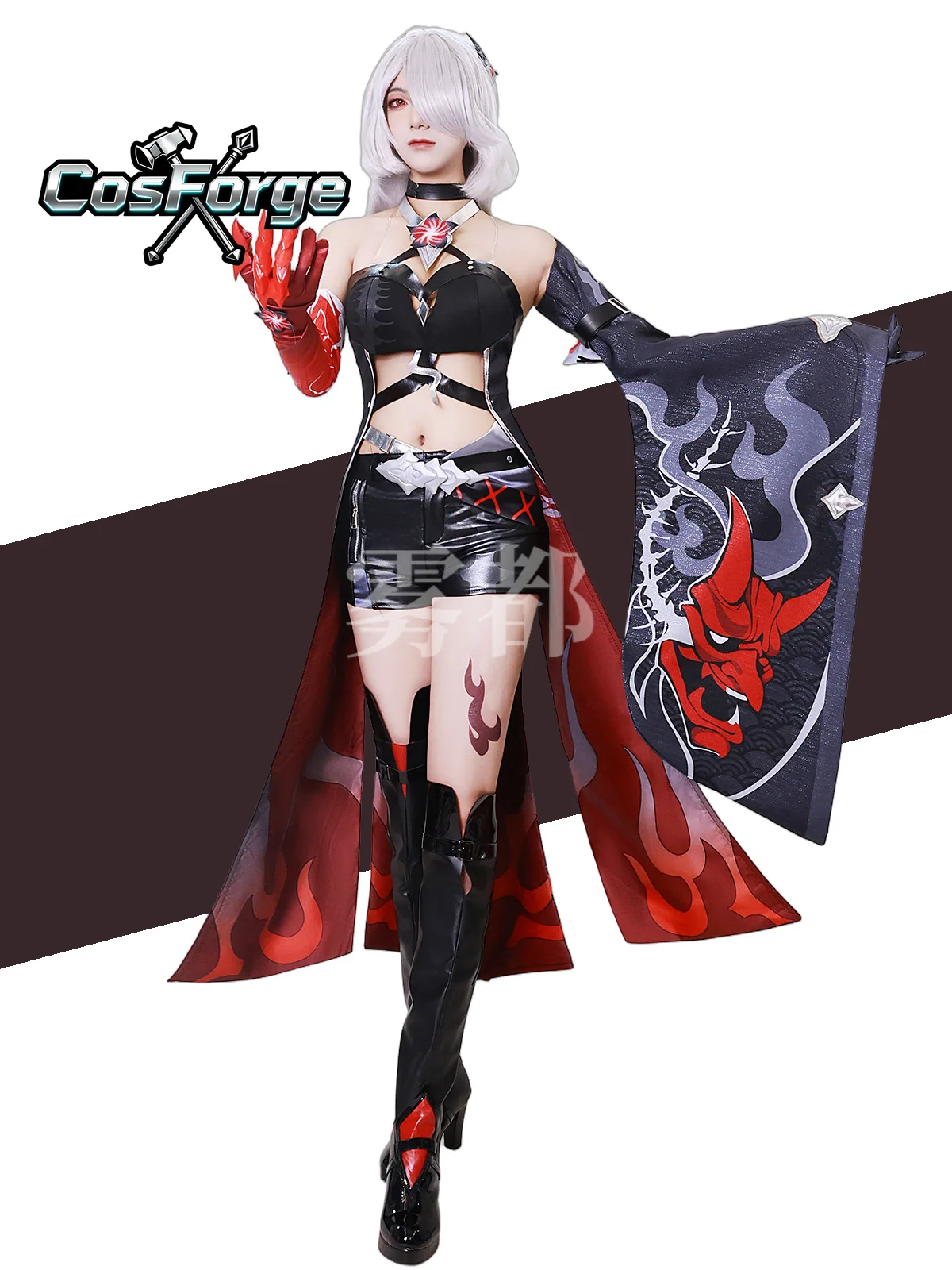 

che Cosplay Game Honkai Star Rail Ache Style Costume Red Dress Women Role Play Carnival Party Sexy Clothes