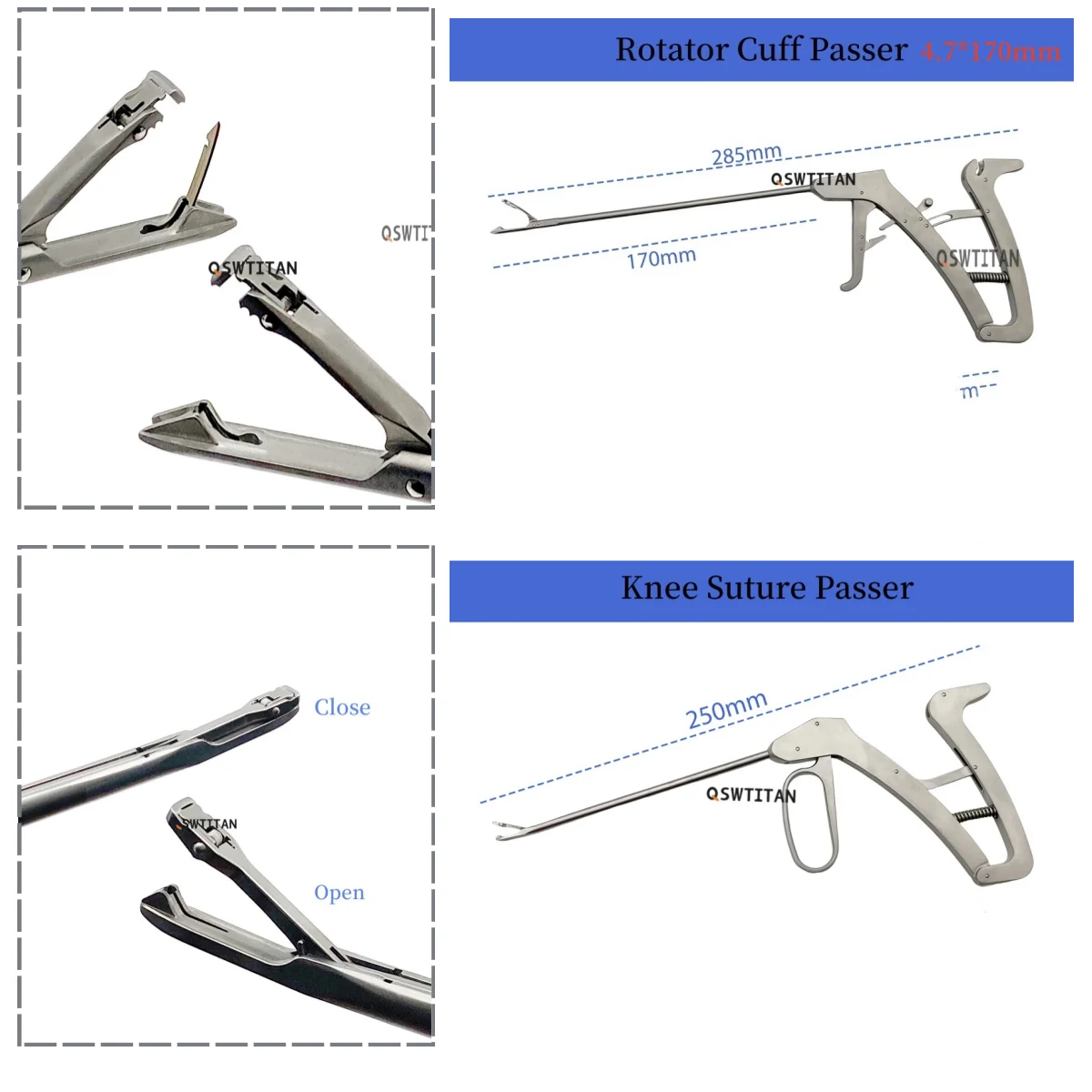 Arthroscopic Suture Passers For Rotator Cuff And Labral Knee Repair Procedures - Orthopedic Suture Passing Device