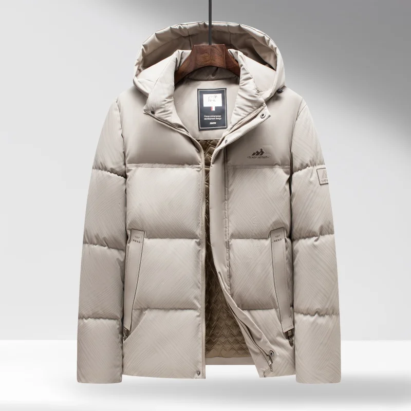 

Теплая классическая хлопковая куртка для мужчин, зимнее сверхпрочное пальто со съемным капюшоном, ветрозащитная повседневная теплая хлопковая куртка для мужчин