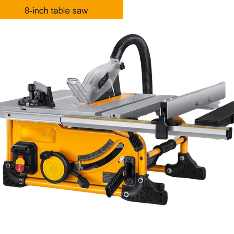 8-Inch Household Woodworking Table Saw Electric Multi-Function Precision Dust-Proof Decoration Circular Saw Cutting Machine