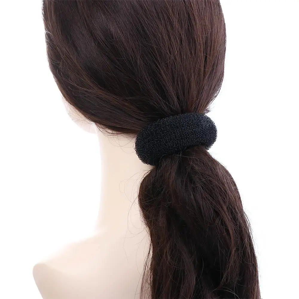 Meatball Head Hair Accessories Easy Big Ring Korean Style Ponytail Holder Women Hair Ring Bird's Nest Bun Maker Hairstyle Tools