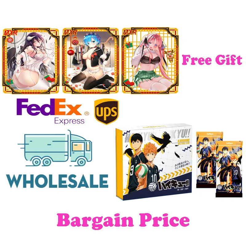 Case Wholesale 2024Newest Haikyuu Collection Card Japanese Anime Kageyama Kgym Cityboy Booster Box Hobbies Gift Party Decoration