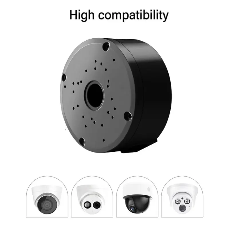 B68C For Dome/IP Camera Compatible Junction Box Cable Deep Base Waterproof Mount Bracket Surveillance Camera Installation Access