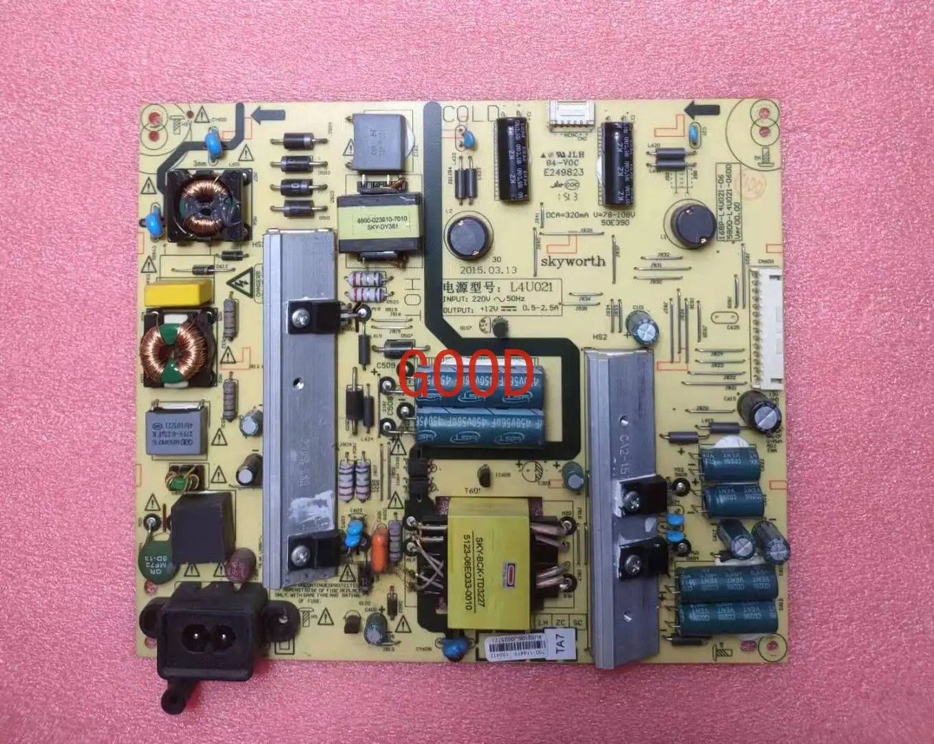 

Chuang/Wei 50S9 cool/open K50J light bar 50E390E main board SW50D06A-ZC14CG-02 power board