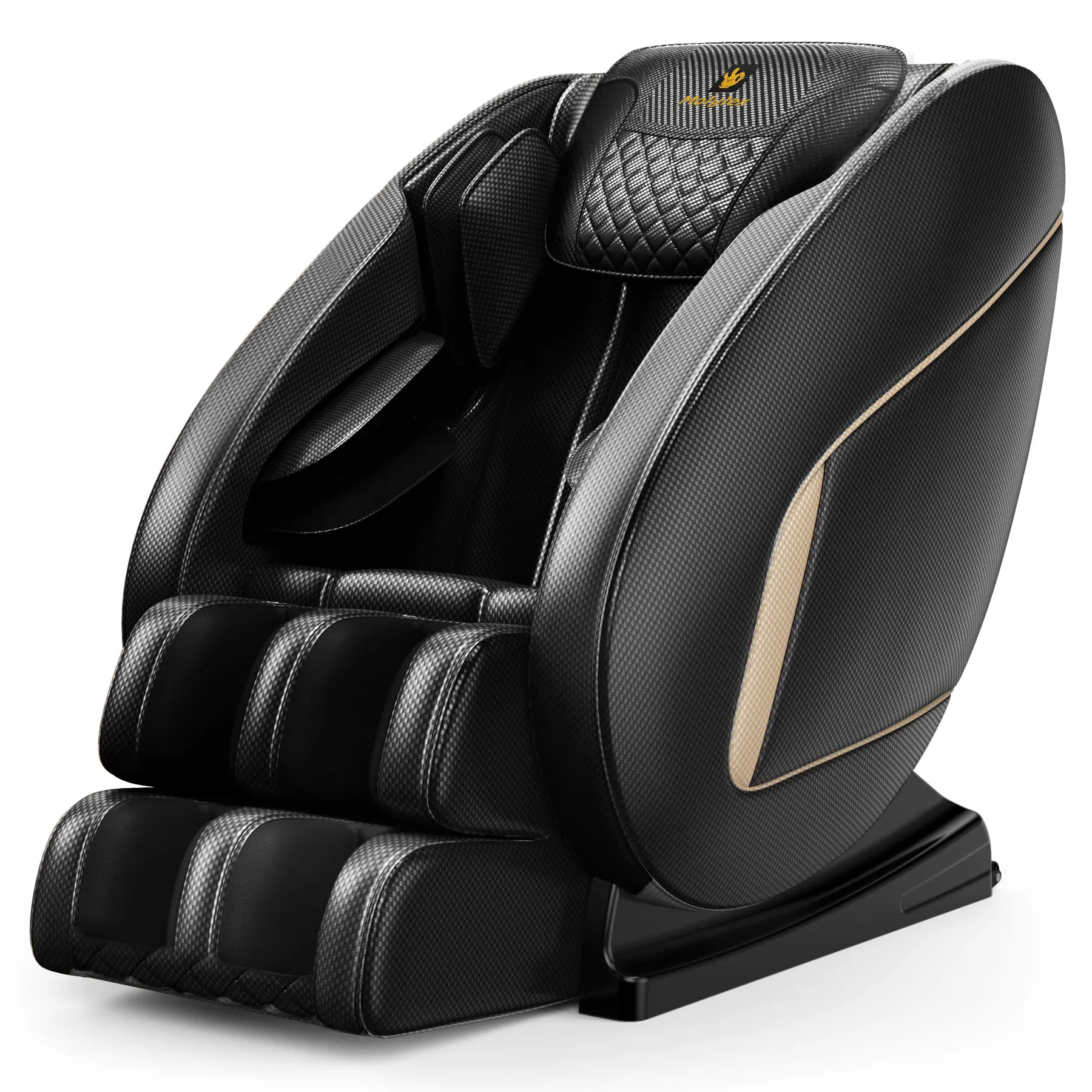 

Massage Chair With Bluetooth, Speakers, Zero-gravity, & Full-body Air Massage. Black, 50"x26"x40".