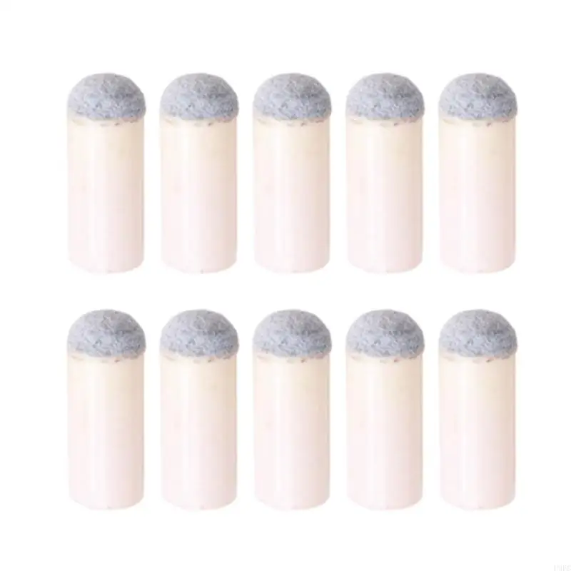 

P9FC 10pcs Pool Cue Tips Slip-On Billiard Cue Tips Replacement Billiards Snooker Cue Head Cover Snooker Tip Protector