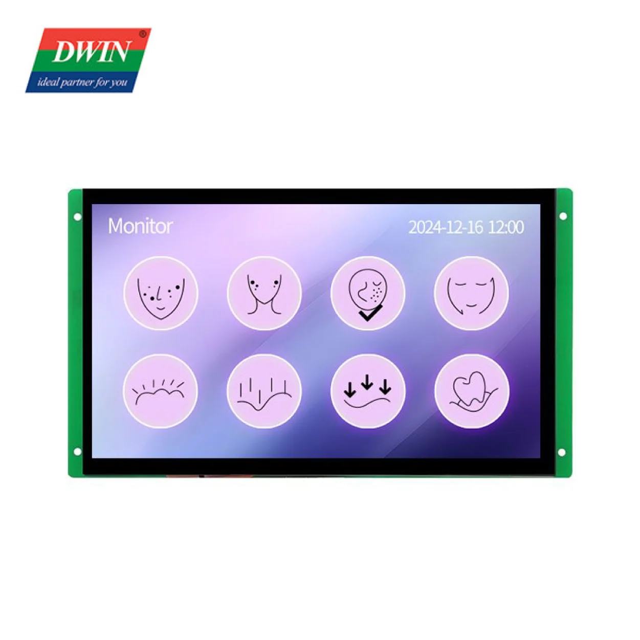 2026 10.1 Inch 1024*600 IPS TFT LCD Display HMI Skin Analysis 500mp USB Camera Beauty Application Enabling WIFI Video Playback