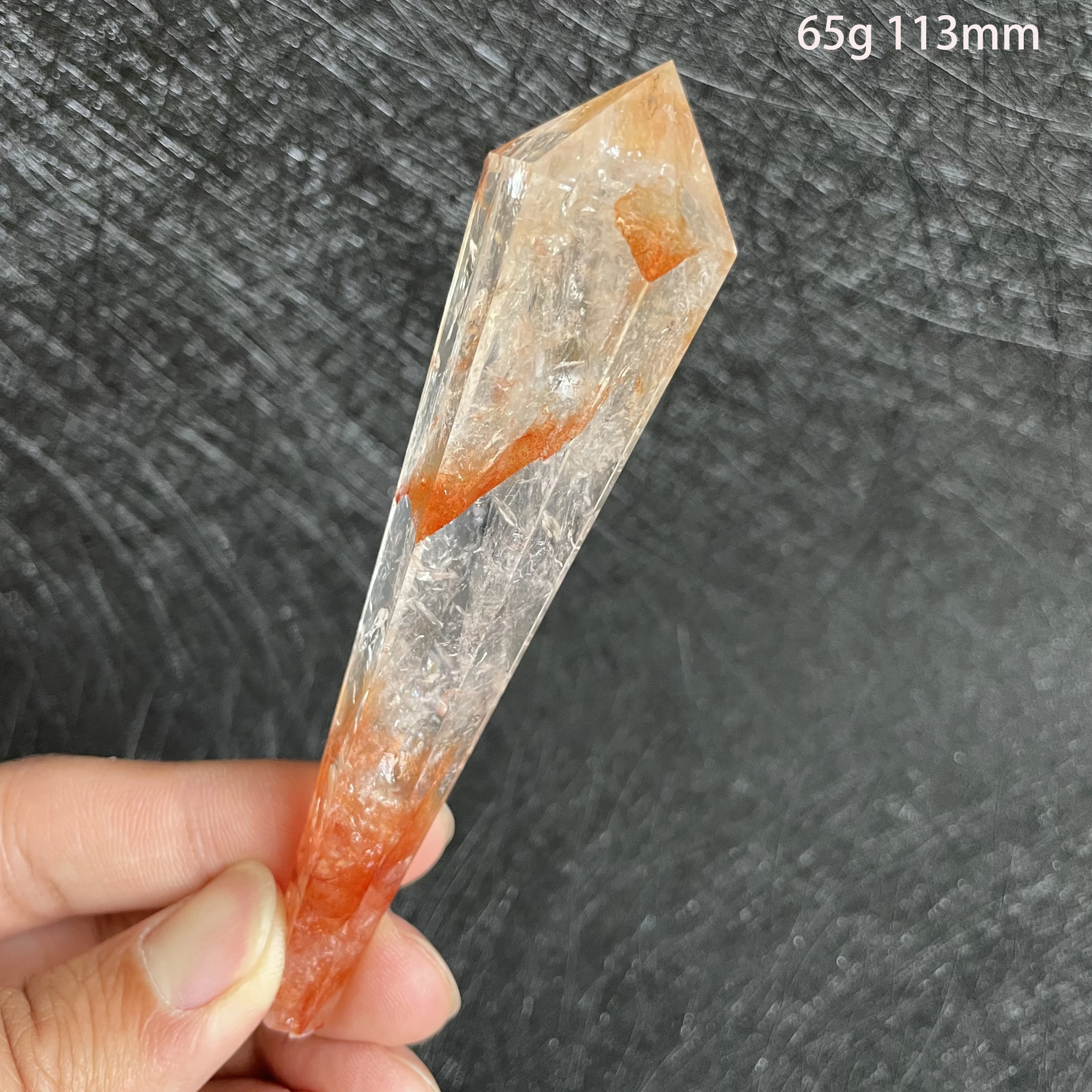 

Natural Stone Fire Quartz Crystal Tower Home Decoration Rock Quartz Wand Point Polished Obelisk Healing Gift