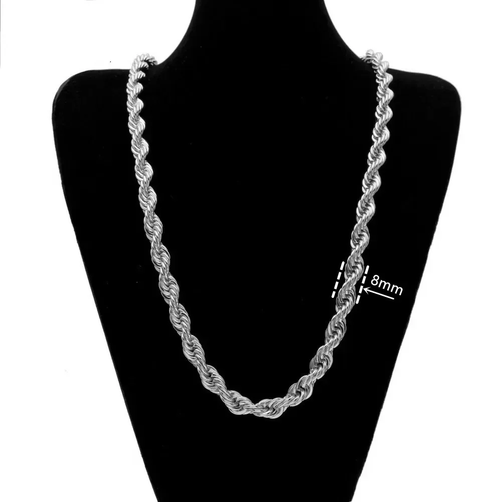 7/8/10mm Dog Collars Twisted Chain Gold Silver Color Basic Chains Puppy Pet Accessories Bouledogue Français Harnais