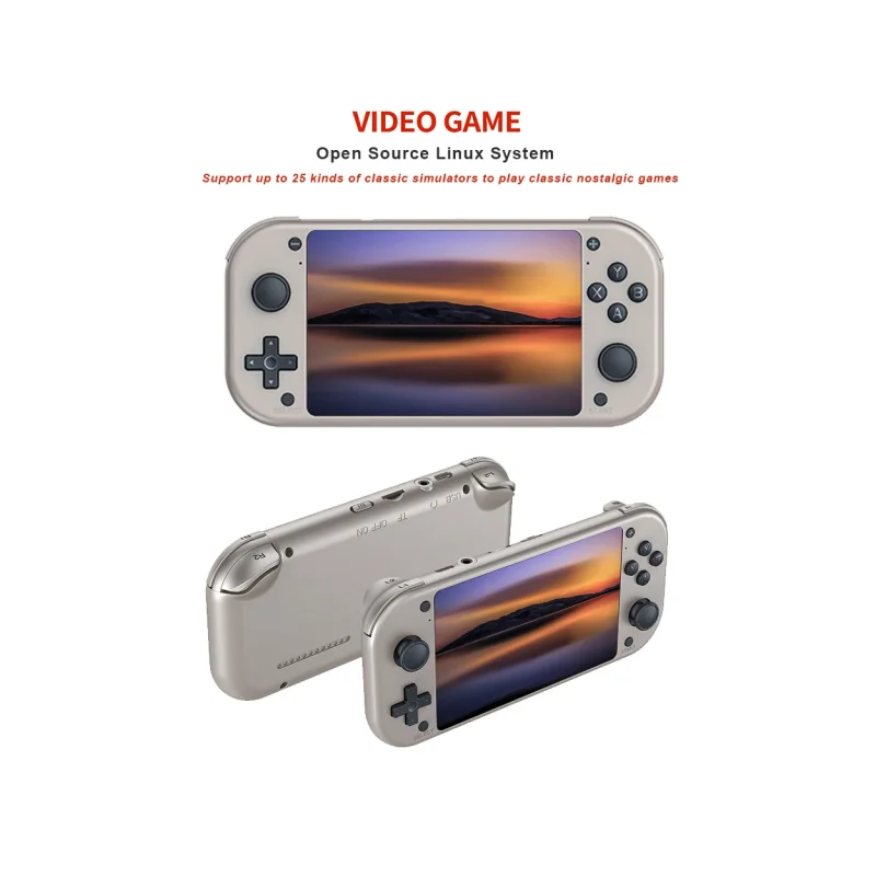 M17 Handheld Game Console 64G 128G Open Source Linux System 4.3inch Screen Portable Pocket Video Player Retro Gaming Conso