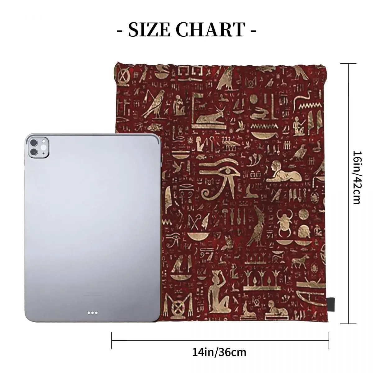 Ancient Egyptian Hieroglyphs Backpacks Multi-function Portable Drawstring Bundle Pocket Sports Bag Book Bags For Travel School