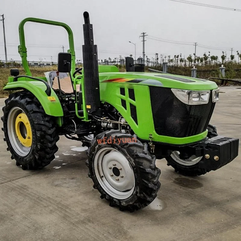 New product:Hot Sale China home and garden equipment mini tractor with farm implements 70hp 4wd farm tractor mini tractor price