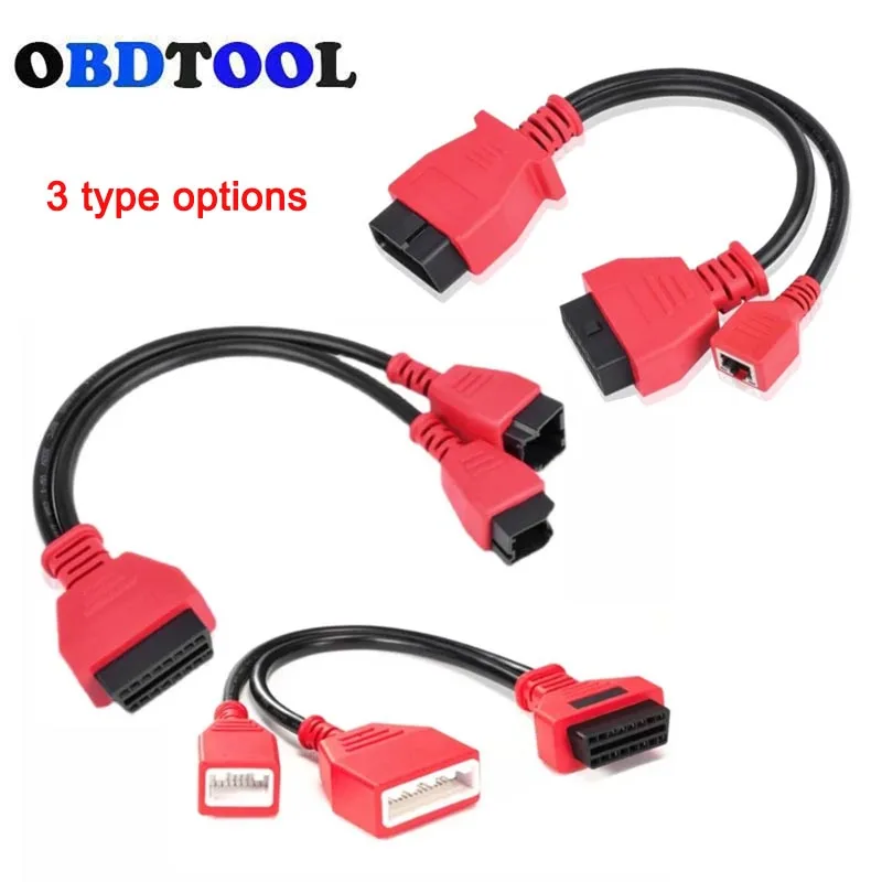 16+32 Pin Gateway Adapter for Nissan Sylphy 12+8 Connector for Chrysler OBD2 16PIN Ethernet Cable for BMW F Series Chassis Cars