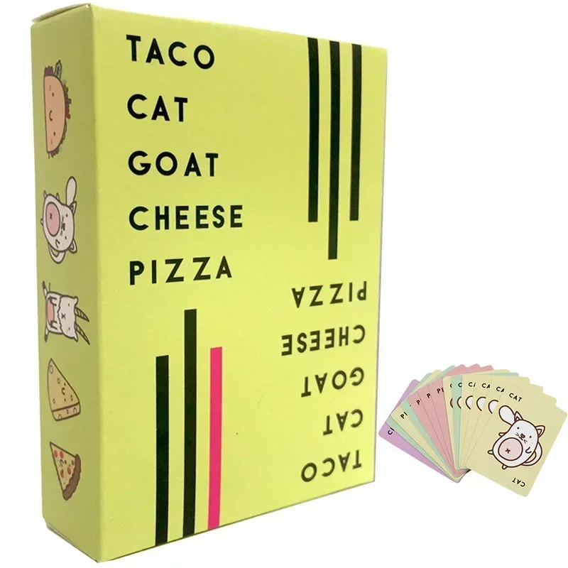 Taco Cat Goat Cheese Pizza Playing Cards Easter Edition Elf Candy Board Funny Games for Couples 2-8 People Friends Party Games