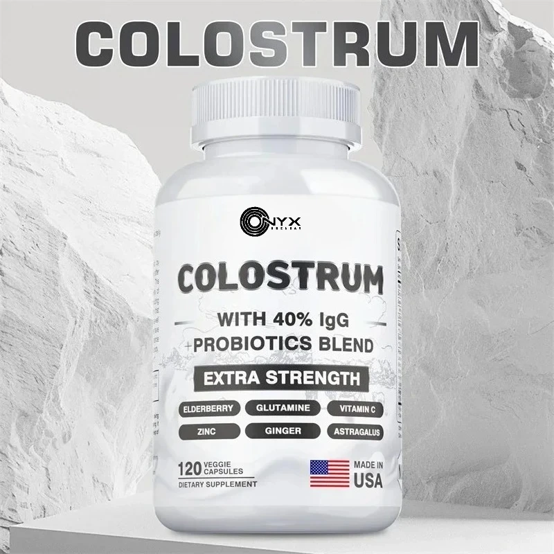 Colostrum Capsules - 40% LgG - Supports The Immune System, Promotes Gut Health, Energy Production, Cell Repair and Growth