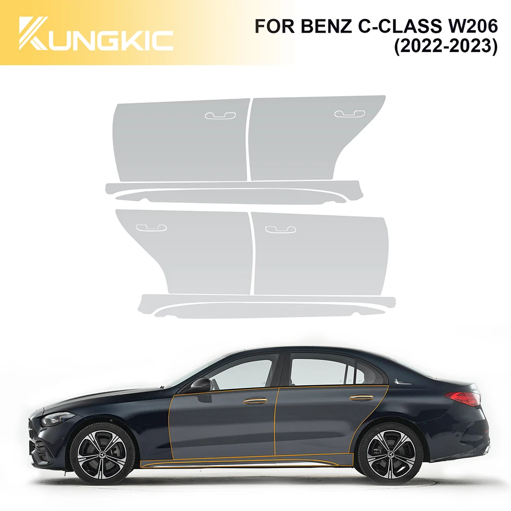 

for Mercedes Benz C Class W206 2022 2023 Tpu Car Bady Film car door Invisible Transparent Sticker Protect Car externally