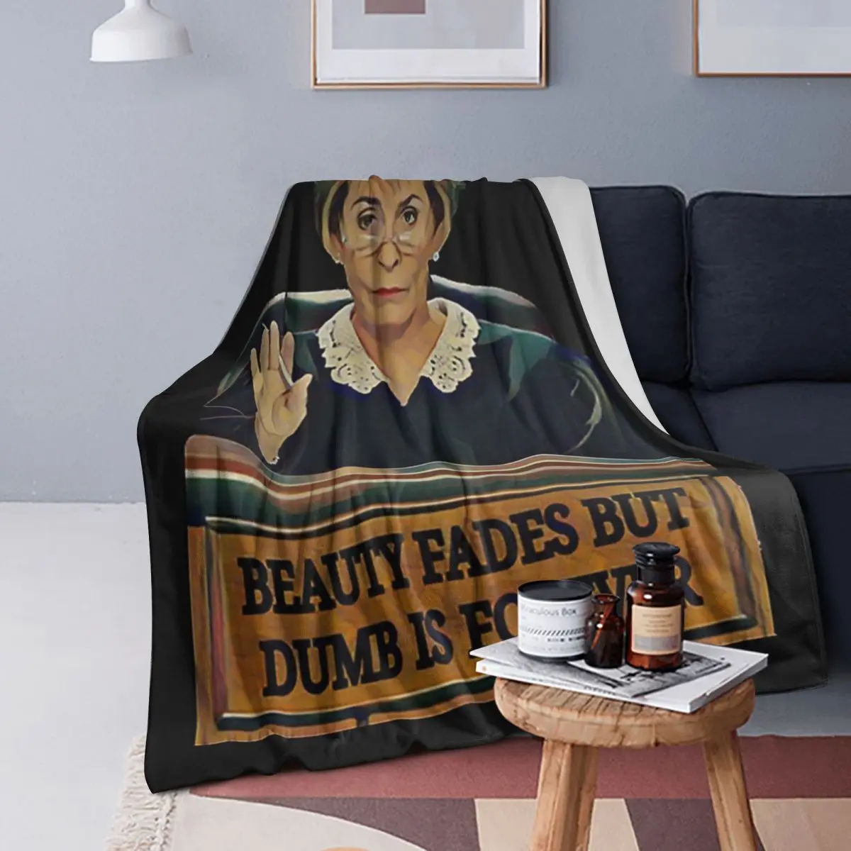 

Judge Judy Blanket Soft Warm Flannel Throw Blanket Plush for Bed Living room Picnic Travel Home Sofa