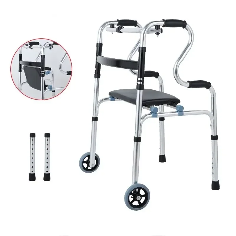 Adjustable Lightweight Aluminum Alloy Walking Stand for Elderly People, Used As a Walking Aid for Hemiplegia Training