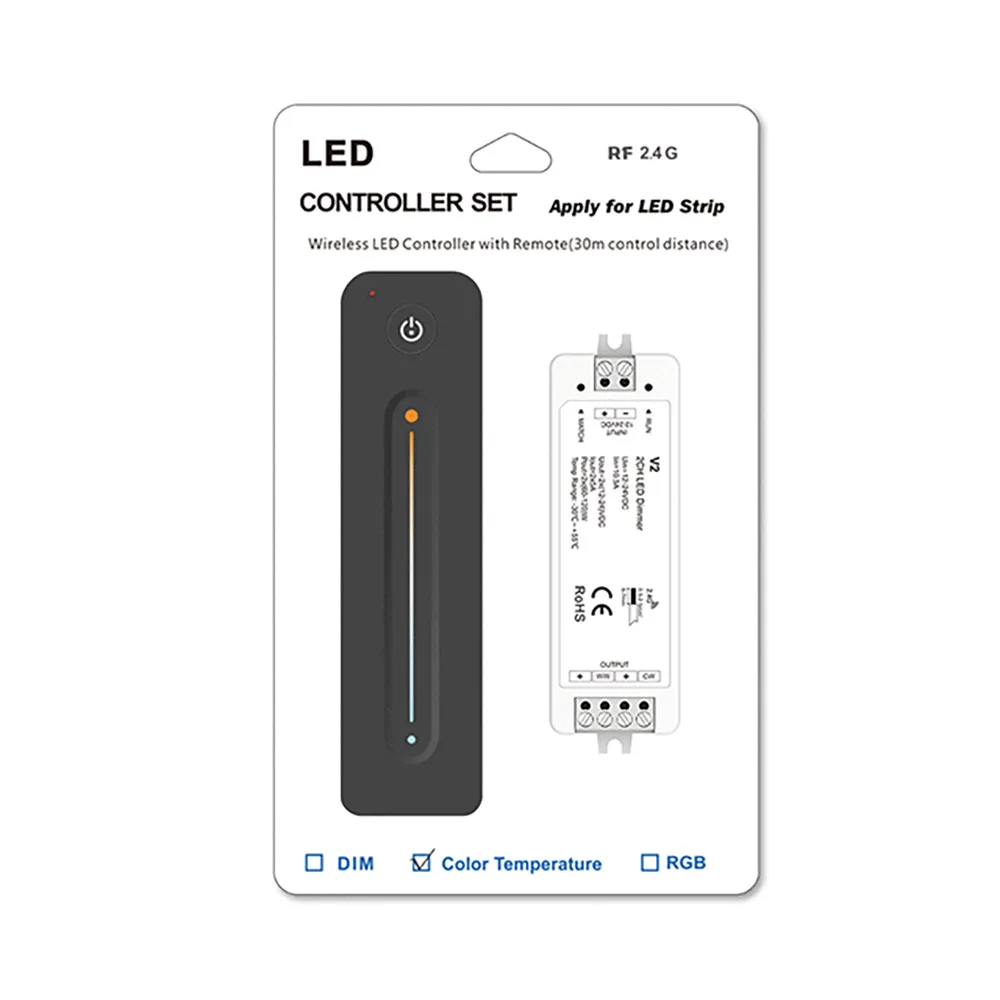 cct-led-コントローラーセットキット-cct-led-ストリップ-cob-smd-2835-5050-用-明るさ調整可能-リモコン付き調光可能