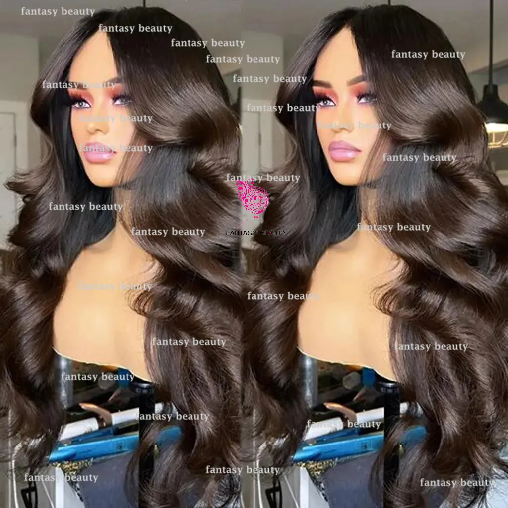 High Density Lace wig Dark Brown 13 x 6 Front Lace wig 360 HD Lace 5 x 5 Lace glueless human hair ready to wear body waves