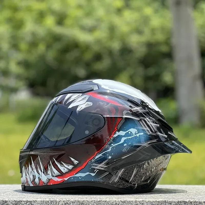 Original NITRINOS marque Venom Casque grand Spoiler Casque de moto Casque de course intégral hors route Casco Casque ECE approuvé