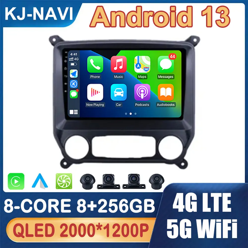 

Android 14 Navigation GPS for Chevrolet Silverado 3 GMTK2 2014 - 2018 Car Radio Multimedia Player Auto Carplay Stereo Head Unit