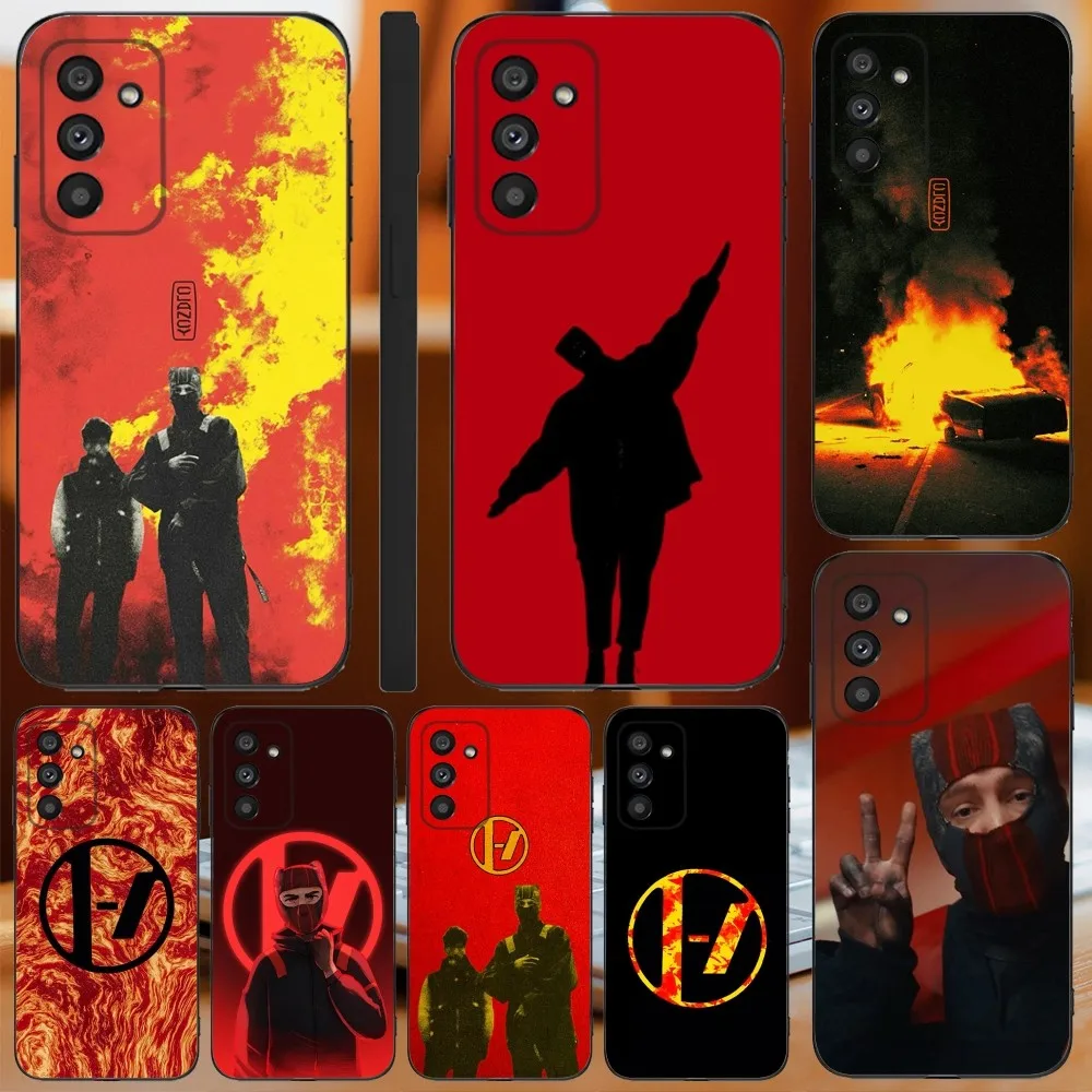 Music T-Twenty one pilots Phone Case For Samsung Galaxy A13,A21s,A22,A31,A32,A52,A53,A71,A80,A91 Soft Black Cover