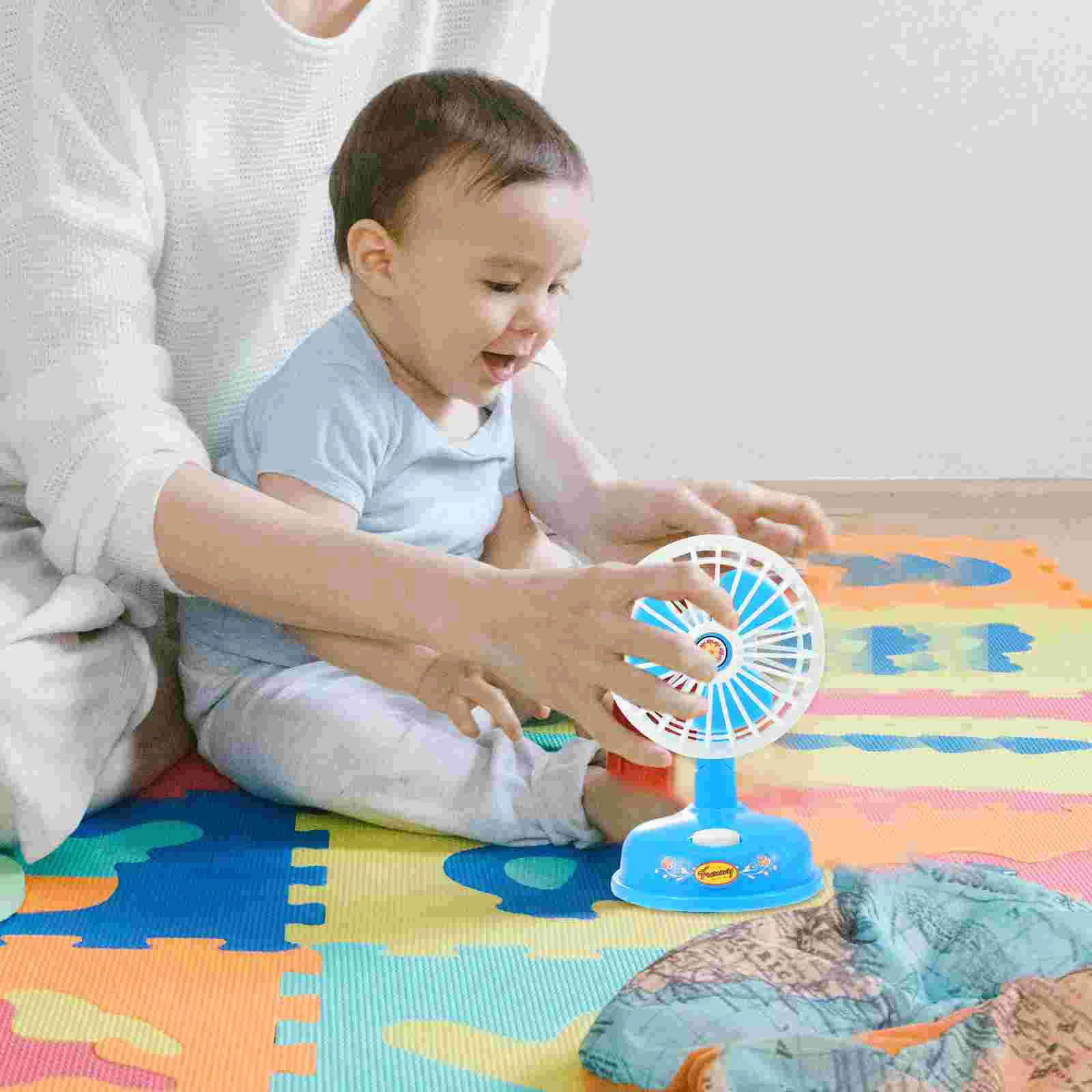 Miniature Toys Pretend Play Appliances Simulation Electric Fan Childrens Playing House Supply Plastic