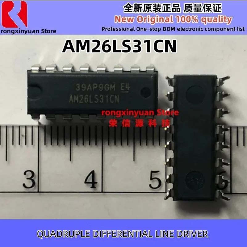 

5Pcs/lot AM26LS31CN DIP-16 AM26LS31C AM26LS31 QUADRUPLE DIFFERENTIAL LINE DRIVER 100% New Original