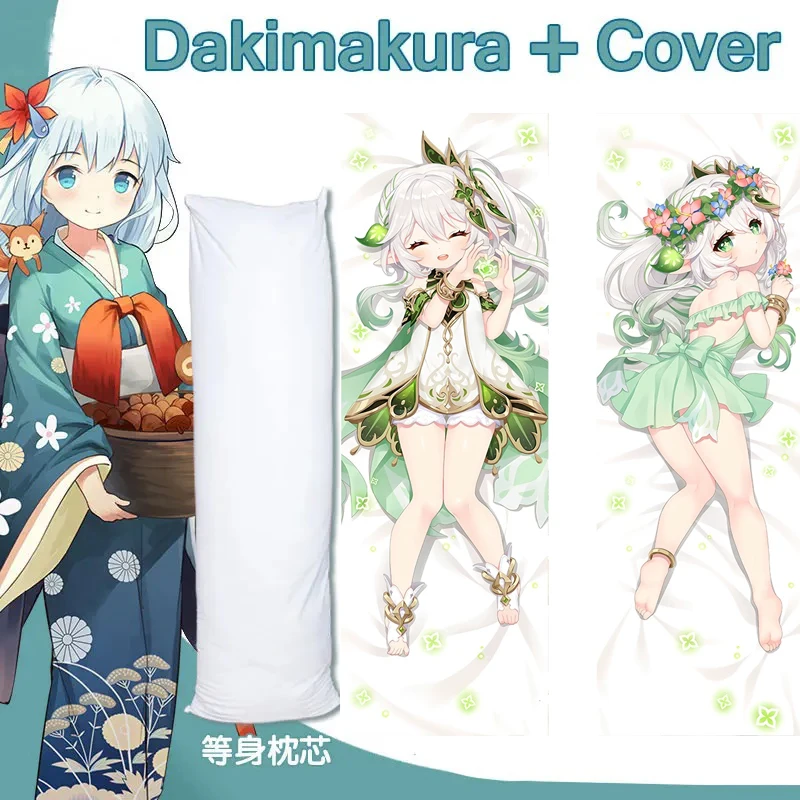 Genshin Impact Nahida Game DIY Anime Dakimakura Double Sided Body Pillow Hugging Bed Sleeping Long Pillow Otaku Life Size