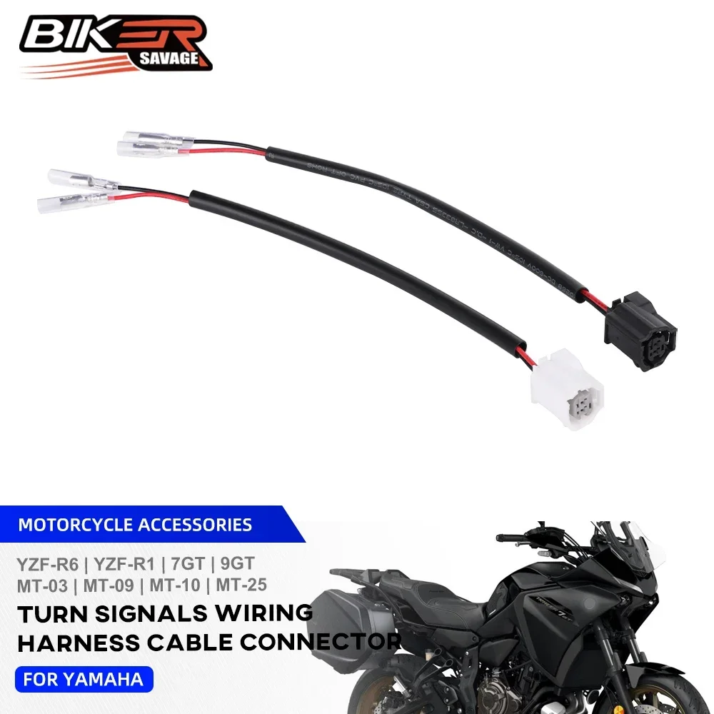 

For Yamaha YZF-R1 MT10 MT09 Tracer 9GT 9GT+ Plus Turn Signal Wire Adapters Indicator Cable Plug Connector Motorcycle Accessories