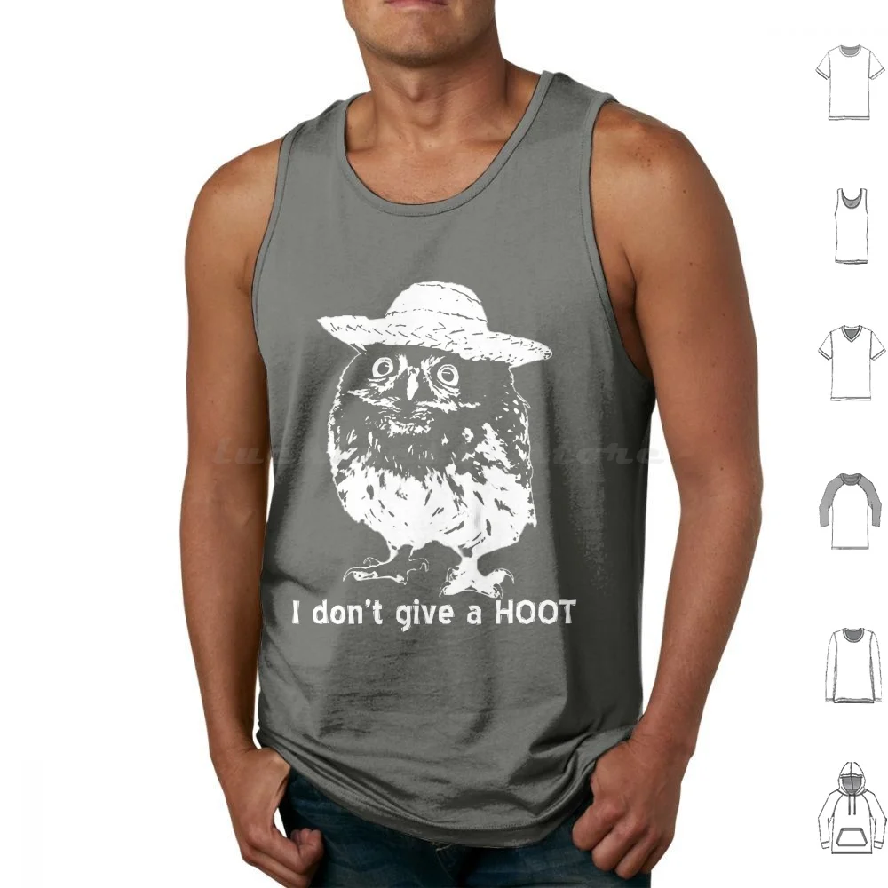 I Don't Give A Hoot Tank Tops Print Cotton Owls Dont Give Hoot Cygwolf Lestermaster Nick Lester Brandon Lebel