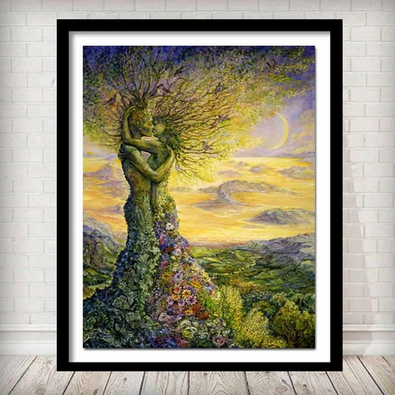 

5D DIY Diamond Painting Tree Fairy Landscape Full Square/Round Cross Stitch Kits Art Rhinestone Mosaic Embroidery Home Decor