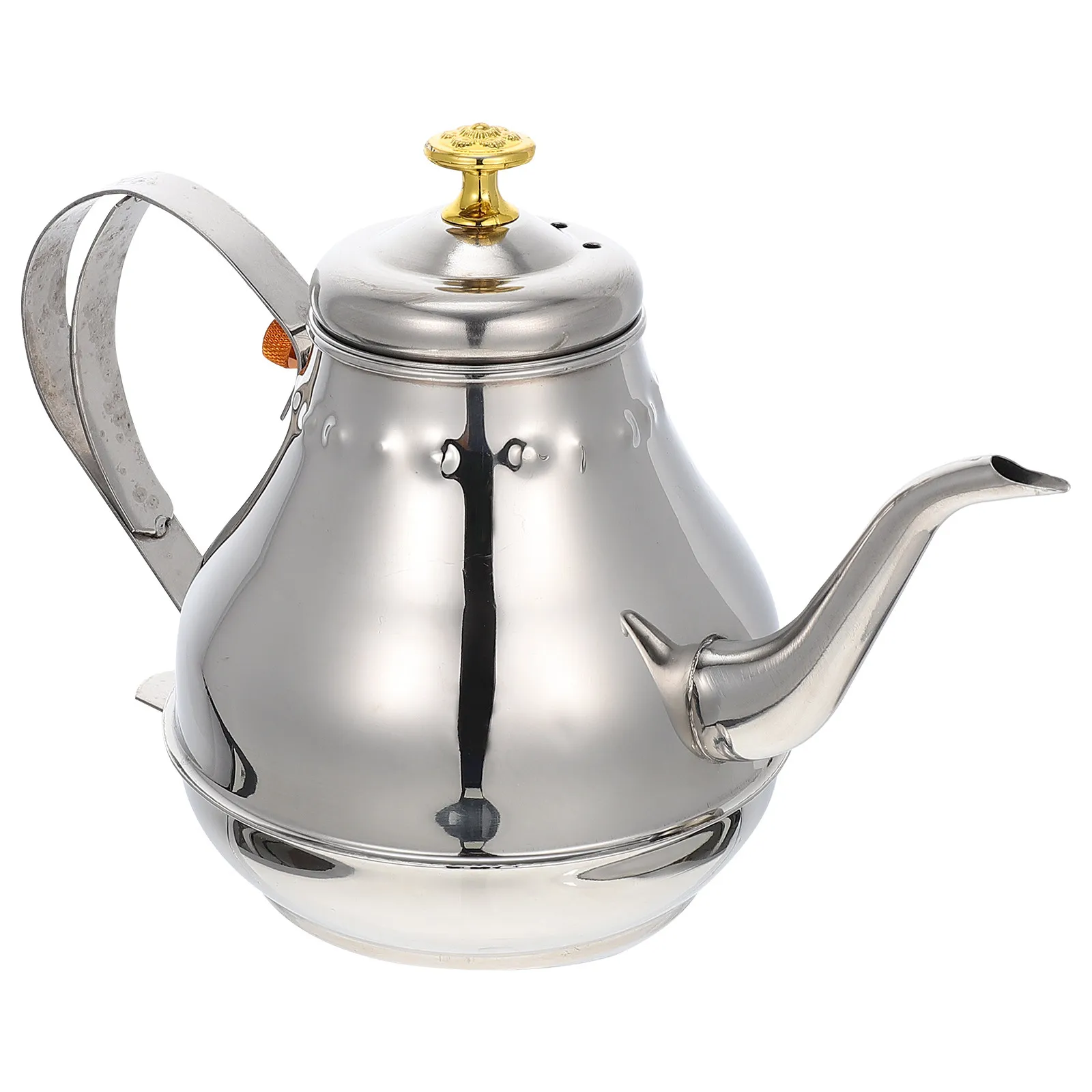 

Чайник из нержавеющей стали с фильтром для домашнего использования, сливным устройством, подставкой для чая, для кипячения воды, кухонный, бытовой, с ситечком