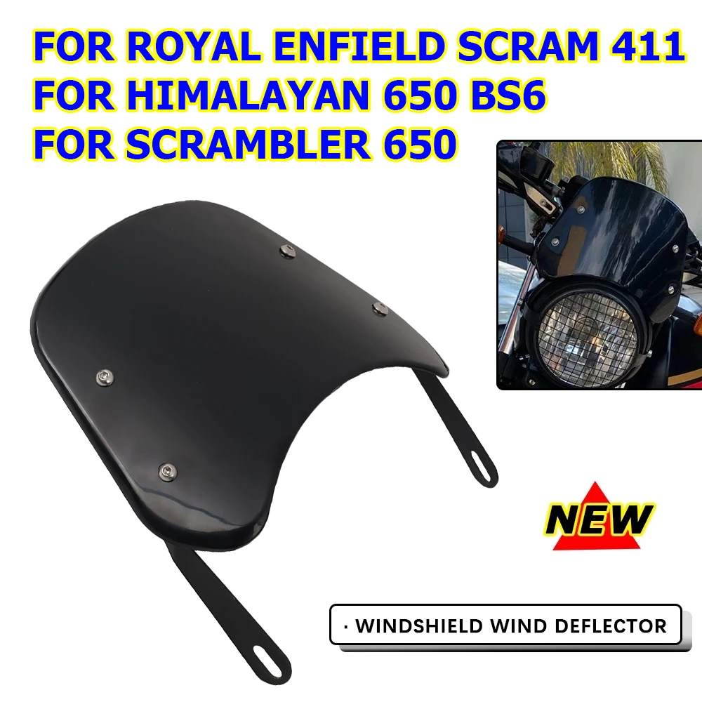Motorrad Windschutzscheibe Windschutz Deflektor Abdeckung Schutz Für Royal Enfield Scram 411 Himalayan 650 BS6 Scrambler 650