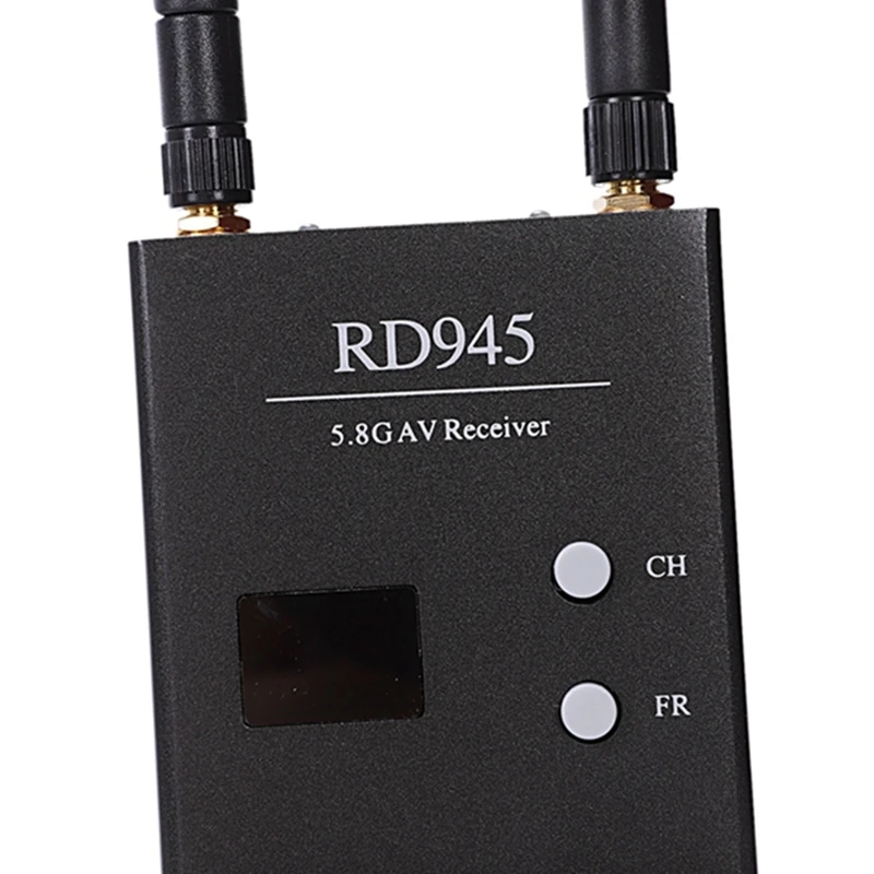 Imagem -03 - Receptor de Diversidade Fpv com a v e Cabos de Alimentação Durável Fácil de Usar 5.8 Ghz 48ch Rd945