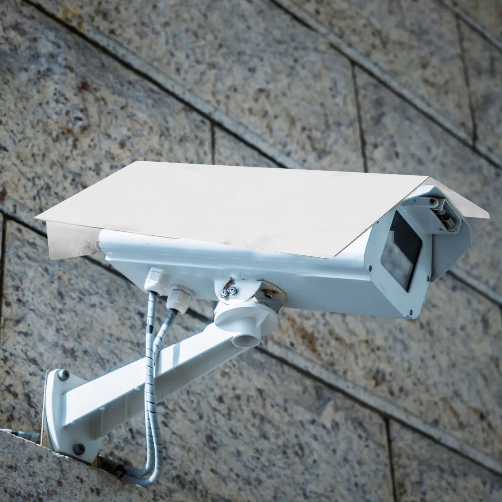 Universal Stainless Steel Outdoor Security Camera Rain Cover Sun Shield Protective Housing for Dome Bullet Cameras