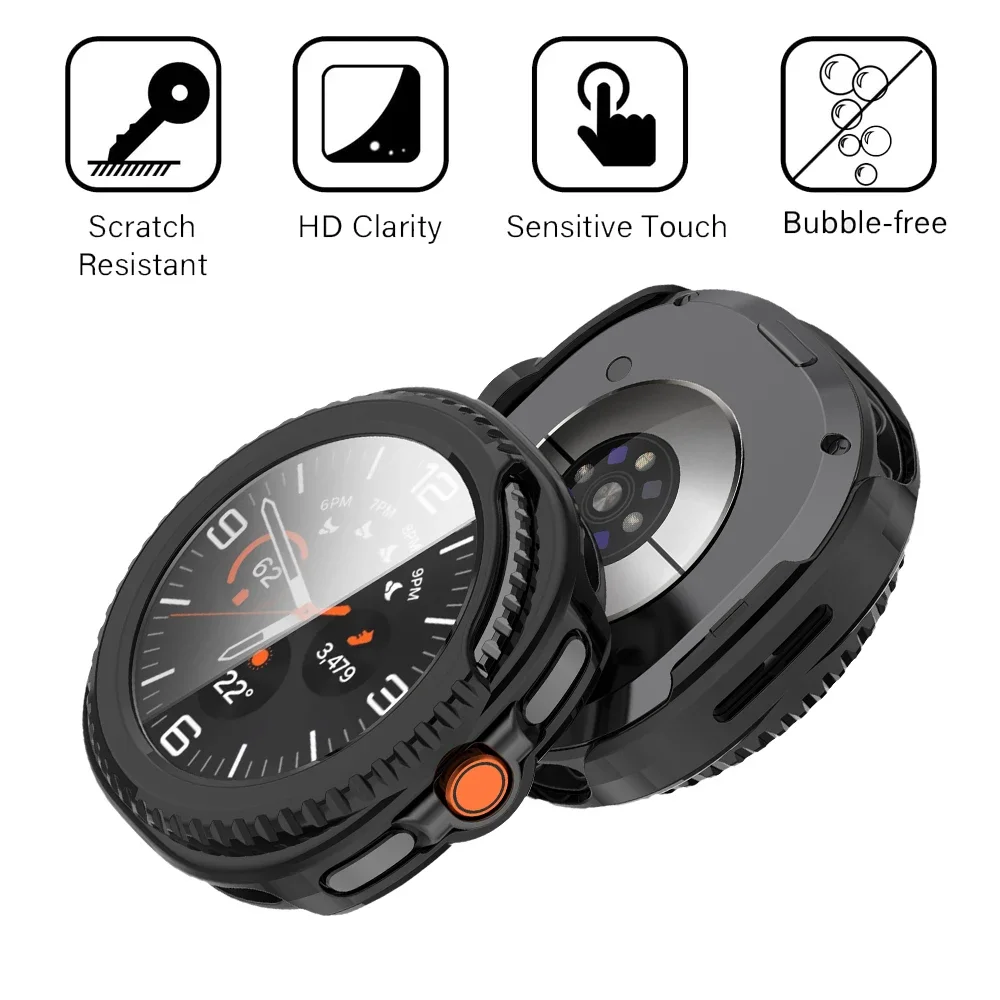 Vetro + custodia per Google Pixel Watch 4 41mm 45mm Proteggi schermo in vetro temperato e paraurti protettivo per PC rigido Accessori Covor